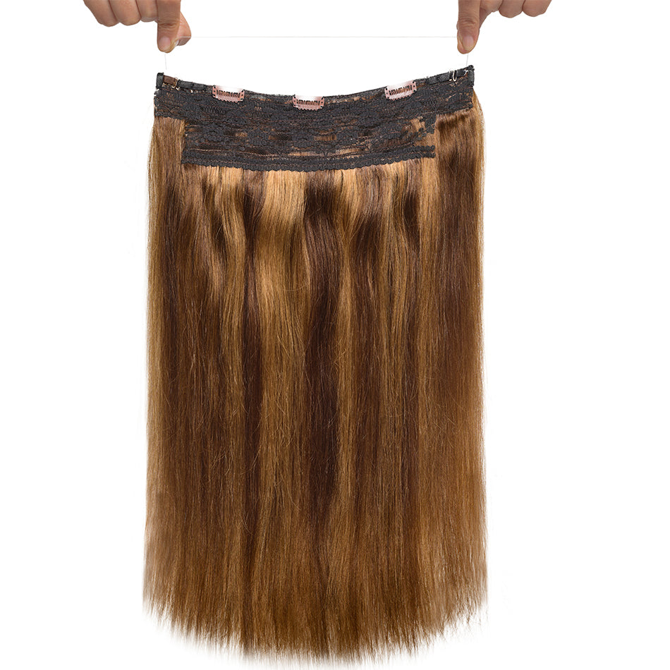Castaño con mechas miel