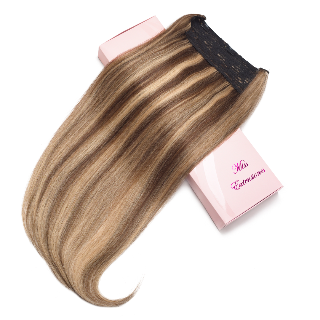 Castaño Con Mechas Platinadas