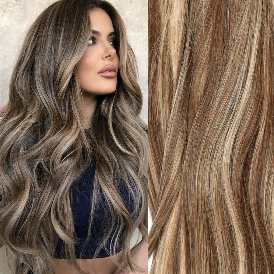 Castaño Con Mechas Cenizas